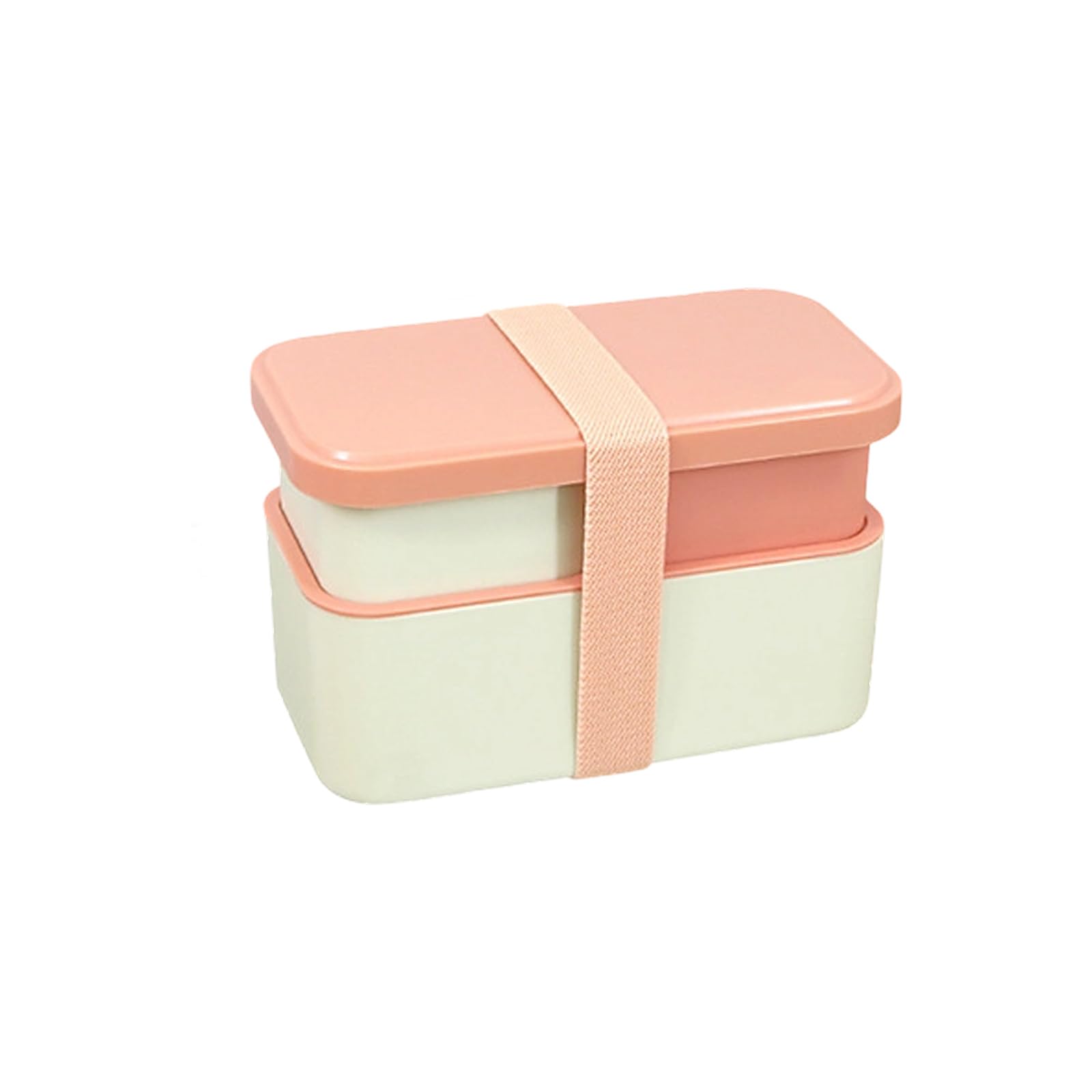 jiingekk Leak Proof Double Layer Meal Container with Silicone Seal and Multiple Compartments Divided Lunch Holder Lunch Box