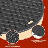 Denmay Żeliwna płyta grillowa do systemu Weber Gourmet BBQ System, żeliwna patelnia grillowa, części zamienne do Weber GS4 Spirit II 200/300, Griddle Plancha, akcesoria do Genesis II E-310, LX S-440
