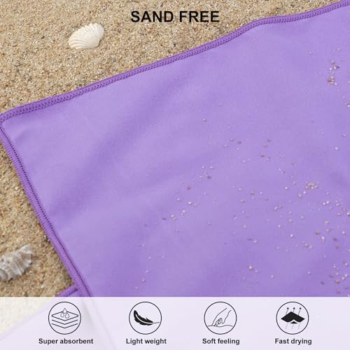 Image of Rainleaf Microfiber Towel Perfect Travel & Gym & Camping Towel. Quick Dry - Super Absorbent - Ultra Compact - Lightweight. Suitable for Trip, Beach, Shower, Backpacking, Pool