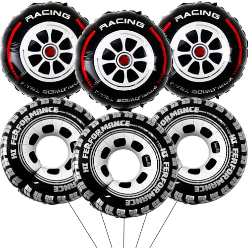 30 Inch Wheel Balloons for Race Car Tire Decor