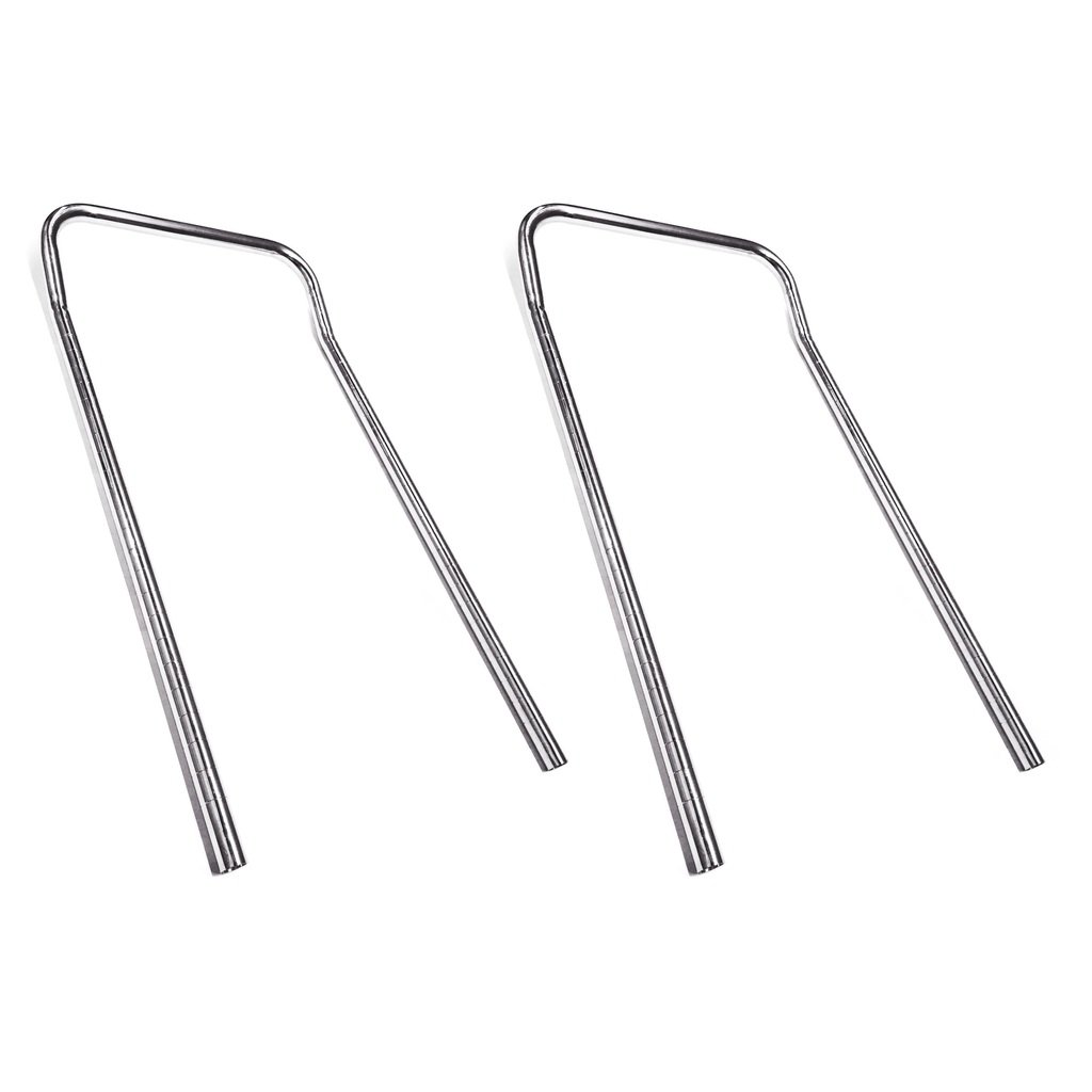 Nexel Utility Cart Handles, Chrome Finish, 18"W