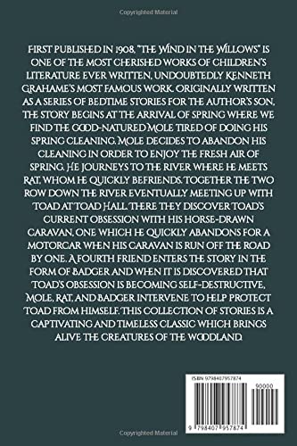 The Wind in the Willows: "The Wind in the Willows" is a young adult novel by Kenneth Graham which follows the adventures of the anthropomorphic animals Mole, Rat, Badger, Toad, and their friends - Image 2