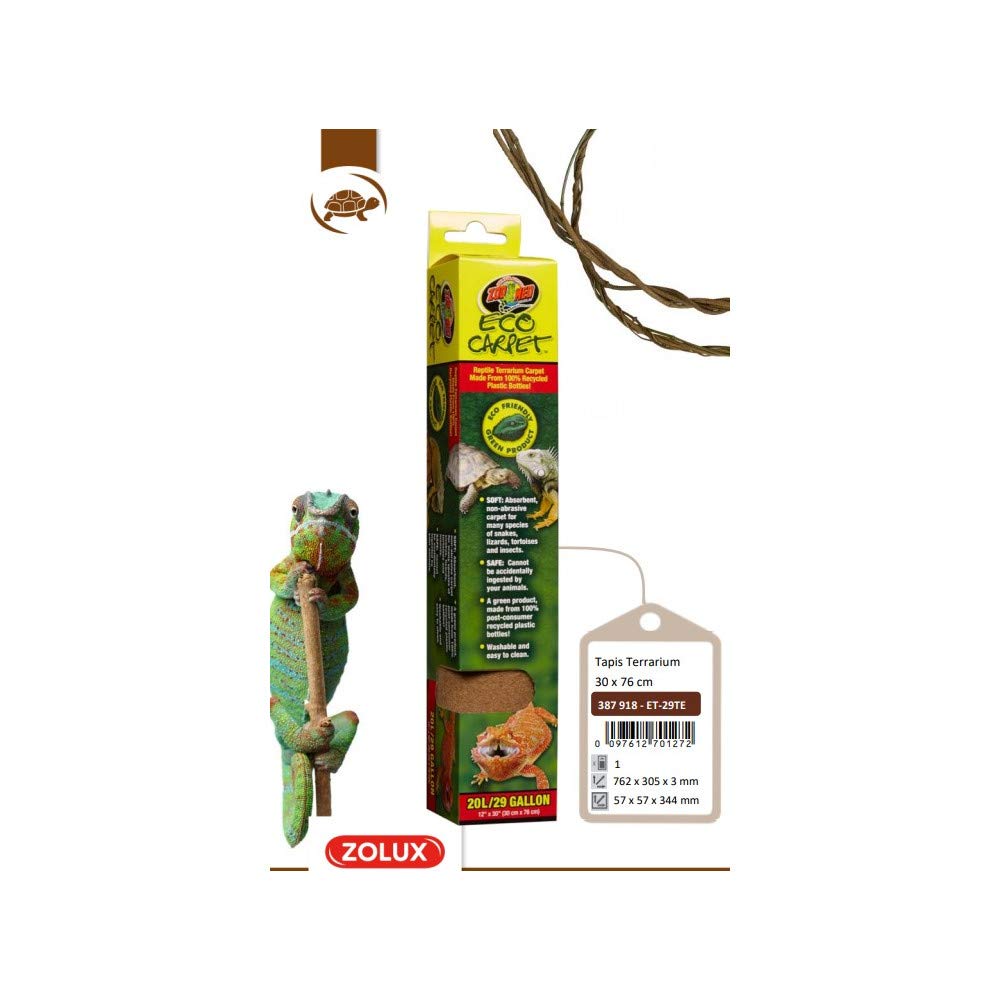 Zoo Med Eco Carpet Reptile Terrarium Carpet For 10 Gallon Tanks - 2