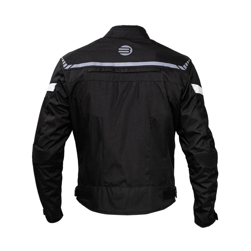 Chaqueta de moto de calle con certificación CE, con protección contra desgarros, impactos y abrasión, protección en hombros y codos, material de alta tenacidad, color negro o gris.