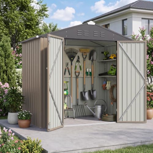 Patiowell 6x4 ft Metal Outdoor Storage Shed