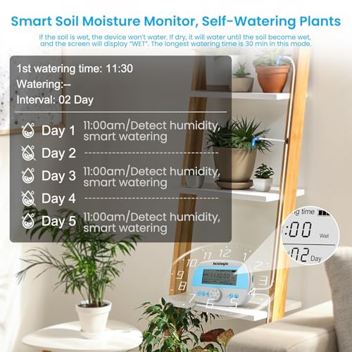 image for Sainlogic Automatic Plant Waterer for 15 Potted Plants, Smart Self Wat