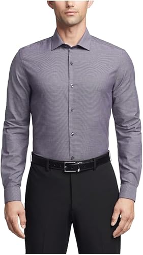 Van Heusen Camisa de vestir para hombre Slim Fit Stain Shield Stretch