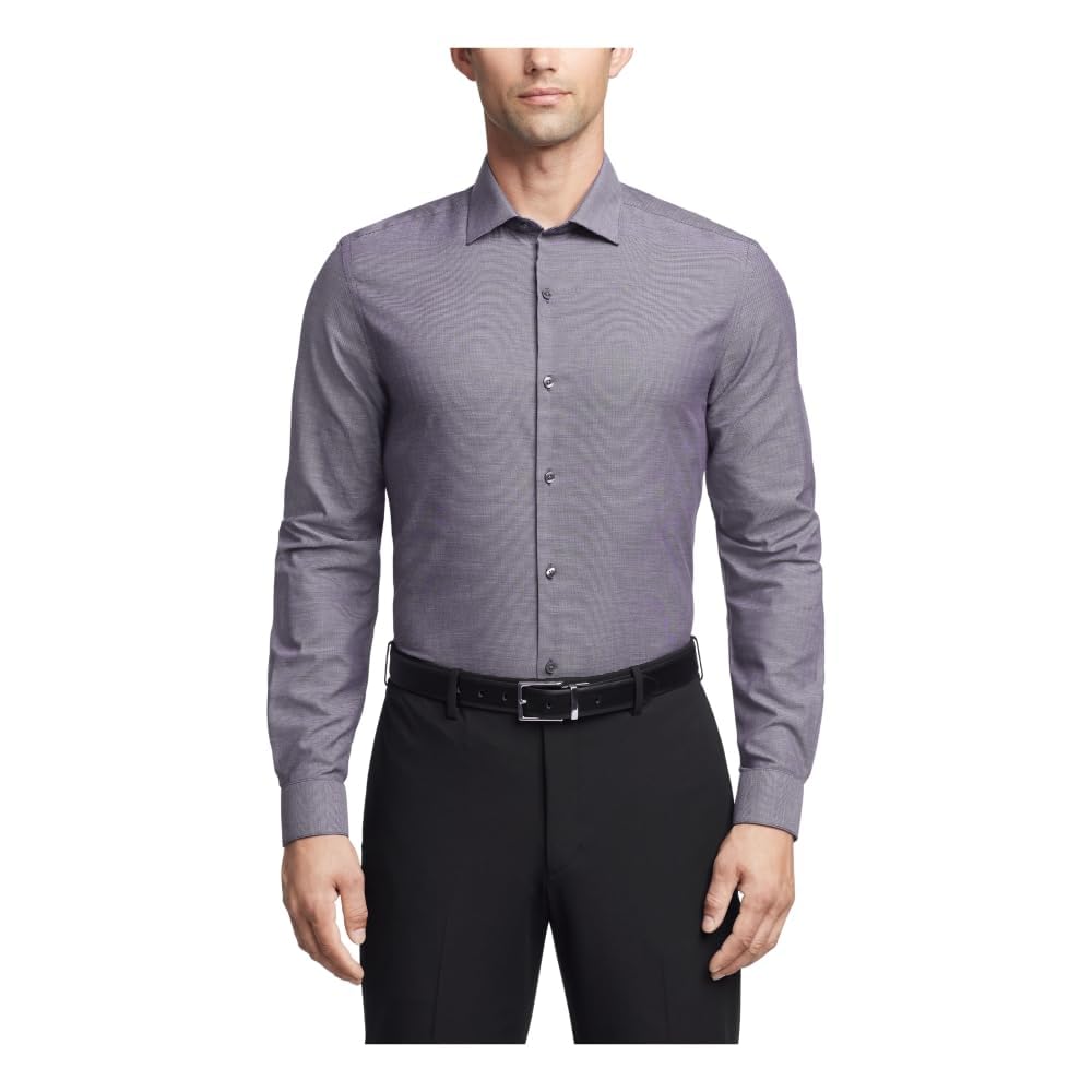 Van HeusenMen's Dress Shirt Slim Fit Stain Shield Stretch