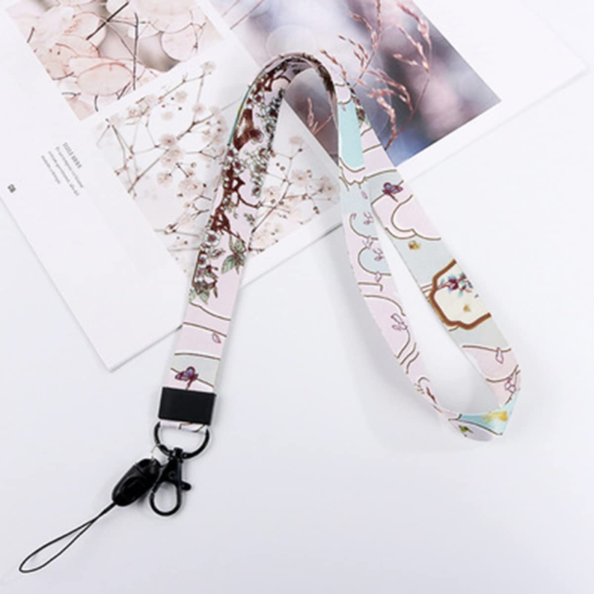 NUOBESTY 15stücke Retro Lanyard Halsband Schlüsselbänder Für Handy Ausweise Schlüssel Und Farbe Zufällig Handgemacht Und Langlebig Für Schule Büro Und