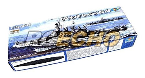 Maquette USS North Carolina BB-55 Trumpeter pour réussir vos dioramas navals à l'échelle 1/700
