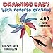 Drawing easy in reverse drawing: HOW TO DRAW contouring the colored drawing