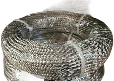 1mm 1.5mm 2mm 3mm 4mm 5mm 6mm 8mm Stainless Steel Wire Rope Cable Rigging Extra ASIN 316 A4 Marine Grade (Length: 5m, Diameter: 3mm)