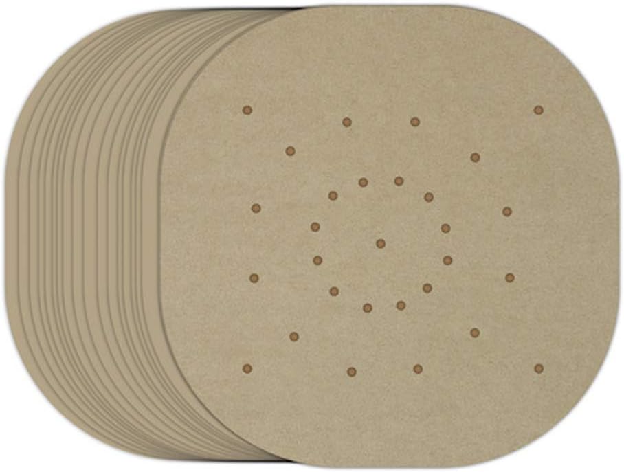 Air Fryer Parchment Paper Liners（9"×9"） 100Pcs Large Compatible with XXL Philips, NuWave Brio, Chefman, OMORC, Cuisinart, COSORI, Cooks Essentials, Power Airfryer Oven, Chef di Cucina, SARKI and More