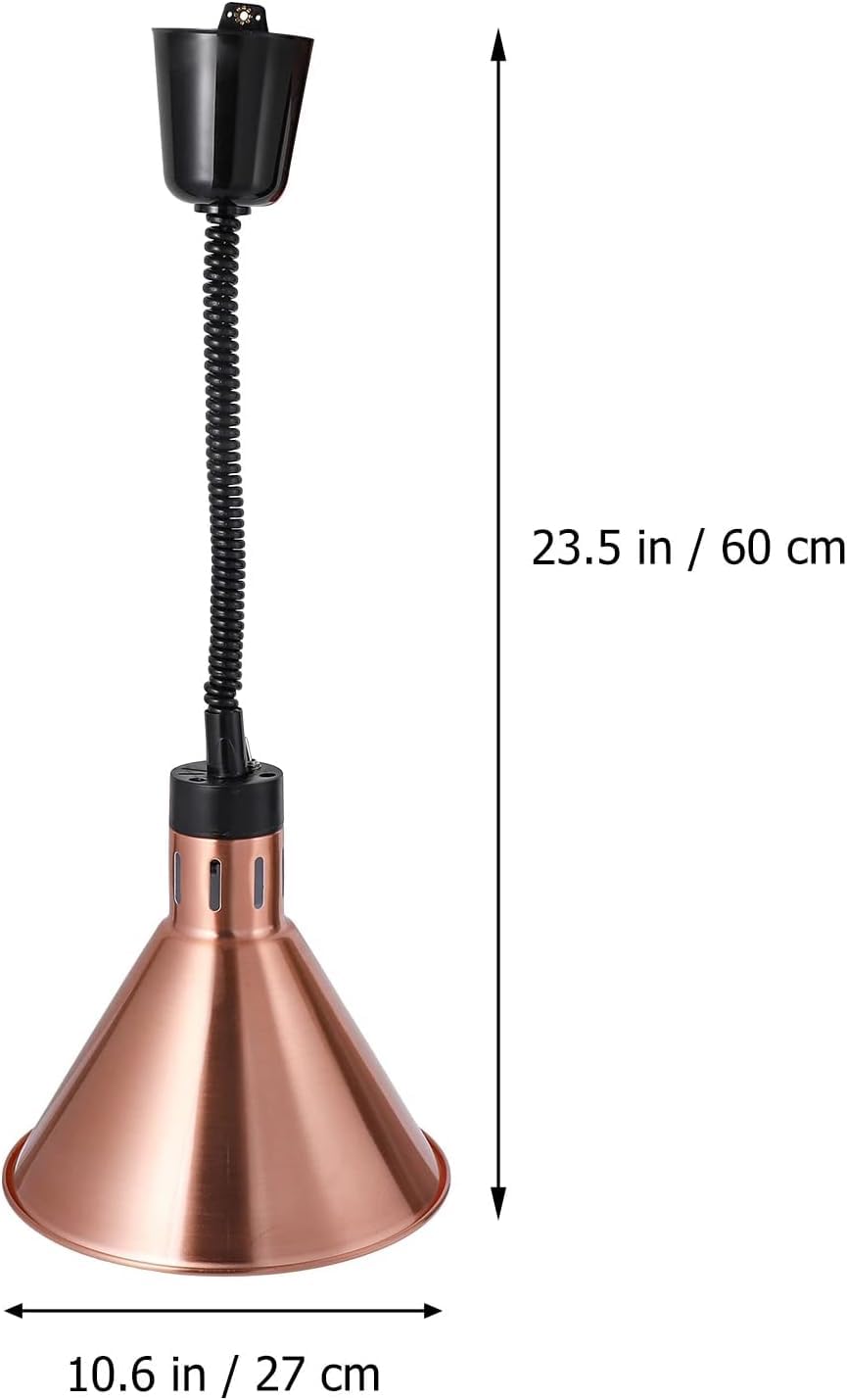 Lampada scaldavivande per Alimenti Lampadario a Sospensione telescopico da 275W Lampada riscaldante a Buffet per Cucina Servizio Ristorante dell'hotel