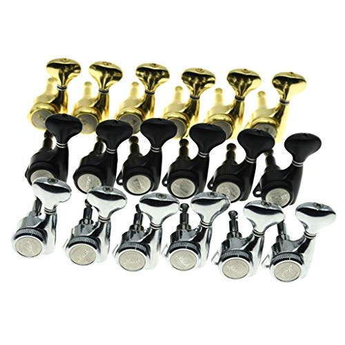Kaish 18:1 Gear Ratio Guitar Locking Tuners Machine Heads Guitar Locking Tuning Keys Pegs For Strat/Tele/Lp/Sg Most Electric Or Acoustic Guitars Chrome #TOP7