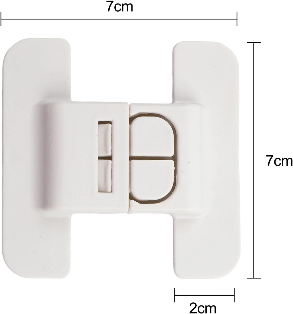 5pcs Refrigerator And Cabinet Lock Buckles With ABS Material And Backing Designed To Prevent Unwanted Opening In Homes