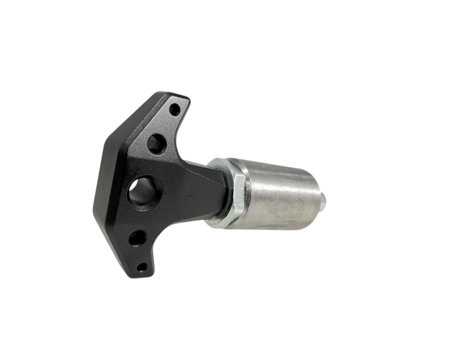 T Handle Spring Loaded Pull Pin Pop Pin Steel Body Billet Handle (1/2" PIN, Black)