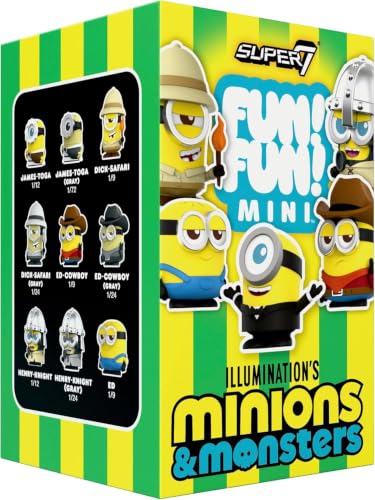 Super7 Minions 3 Fun! Fun! MINI Wave 01 (New Film) - Minion - Individual Blind Box Action Figure