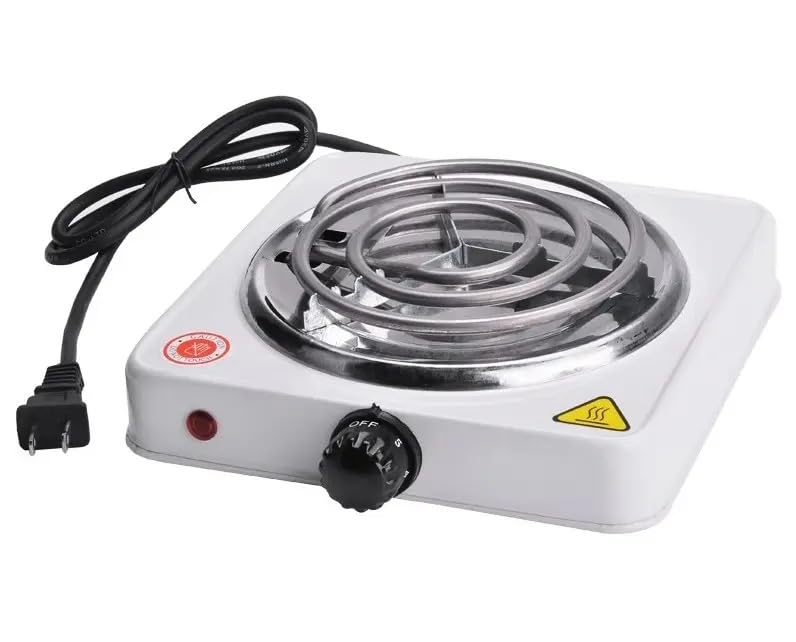Mini cocina portátil para el hogar 1000 W cocina eléctrica estufa eléctrica placa caliente tubo de calefacción de bobina individual horno de temperatura ajustable cachimba barra de carbón de leña