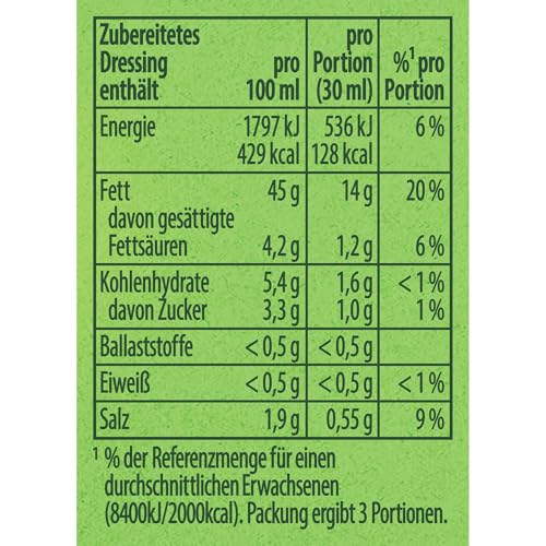 Knorr Salatkrönung Paprika Kräuter für ein leckeres Salatdressing mit natürlichen Zutaten* 15x 5er Pack
