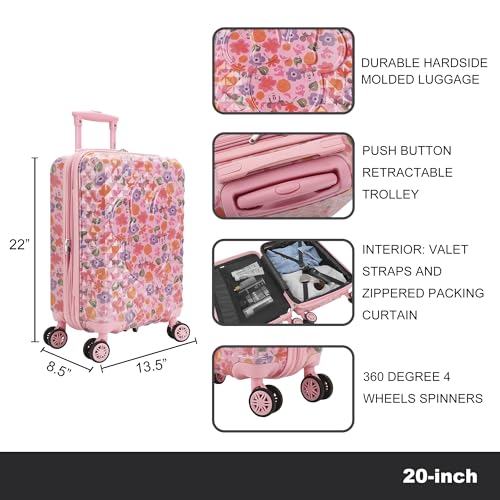 Disney Minnie Mouse All-Over Print 20" Hard-Sided Carry-On Luggage4