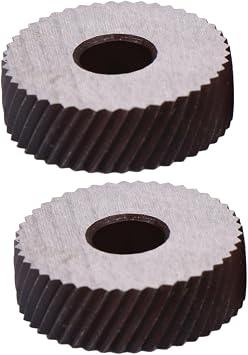 Pivot Head Knurling Tool for Lathe 2 Pcs 1.5mm Black Steel