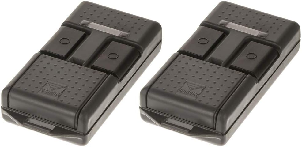 2 x Cardin hand-held transmitter S466-TX2 2-command radio transmitter 27.195 MHz S466 TRQ466200 garage door remote control.
