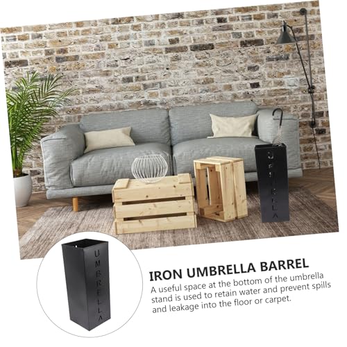 Support de parapluie luxe SOIMISS en métal robuste avec bac de récupération