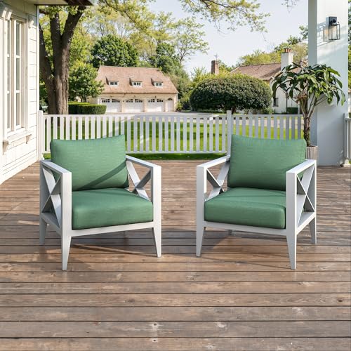 2-Piece Aluminum Outdoor Patio Furniture Set Modern Patio Conversation Sets