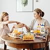 Hudgan 8 PACK Freezer Organizer Bins Stackable Pantry Organizers and Storage Clear Plastic Acrylic Storage Container for Kitchen Pantry Refrigerator