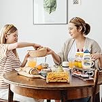 Hudgan 8 PACK Stackable Pantry Organizer Bins (3 sizes) - Clear Fridge Organizers for Kitchen, Freezer, Countertops, Cabinets - Plastic Food Storage Container with Handles for Home and Office - Image 3