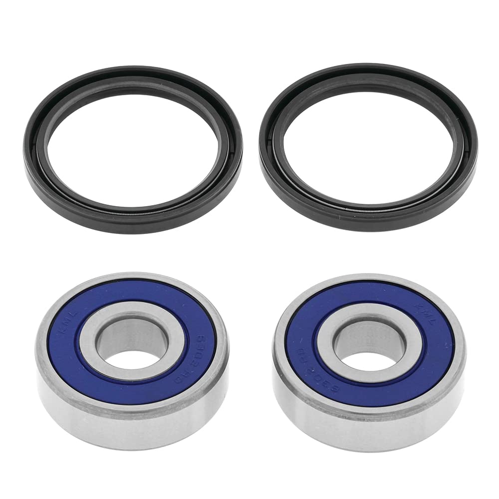 Front Street Wheel Bearing & Seal Kit Compatible with Suzuki GS500F 2004-2009 Street Bike/Motorcycle Part# 22-51147