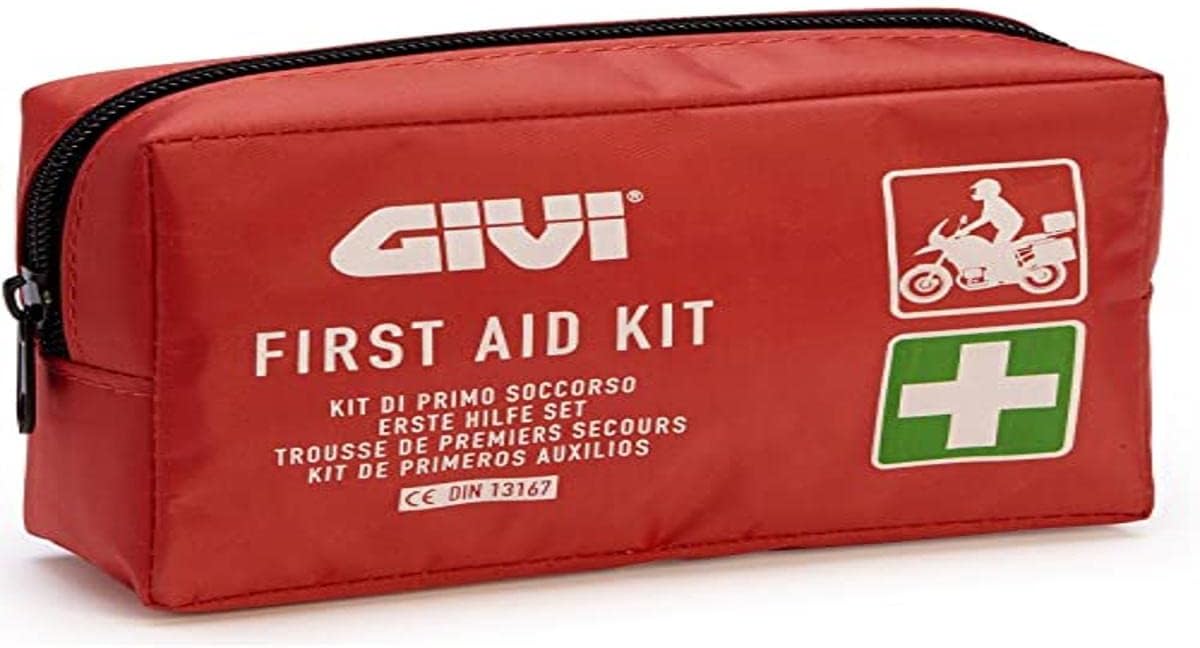 Leina Kit Pronto Soccorso Moto Senza Velcro - Rosso/Nero, Ideale Per Emergenze Stradali - Foto 6