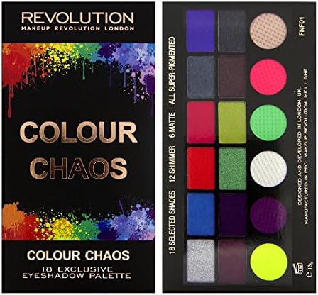 Makeup Revolution 18 Shade Eyeshadow Salvation Palette Colour Chaos