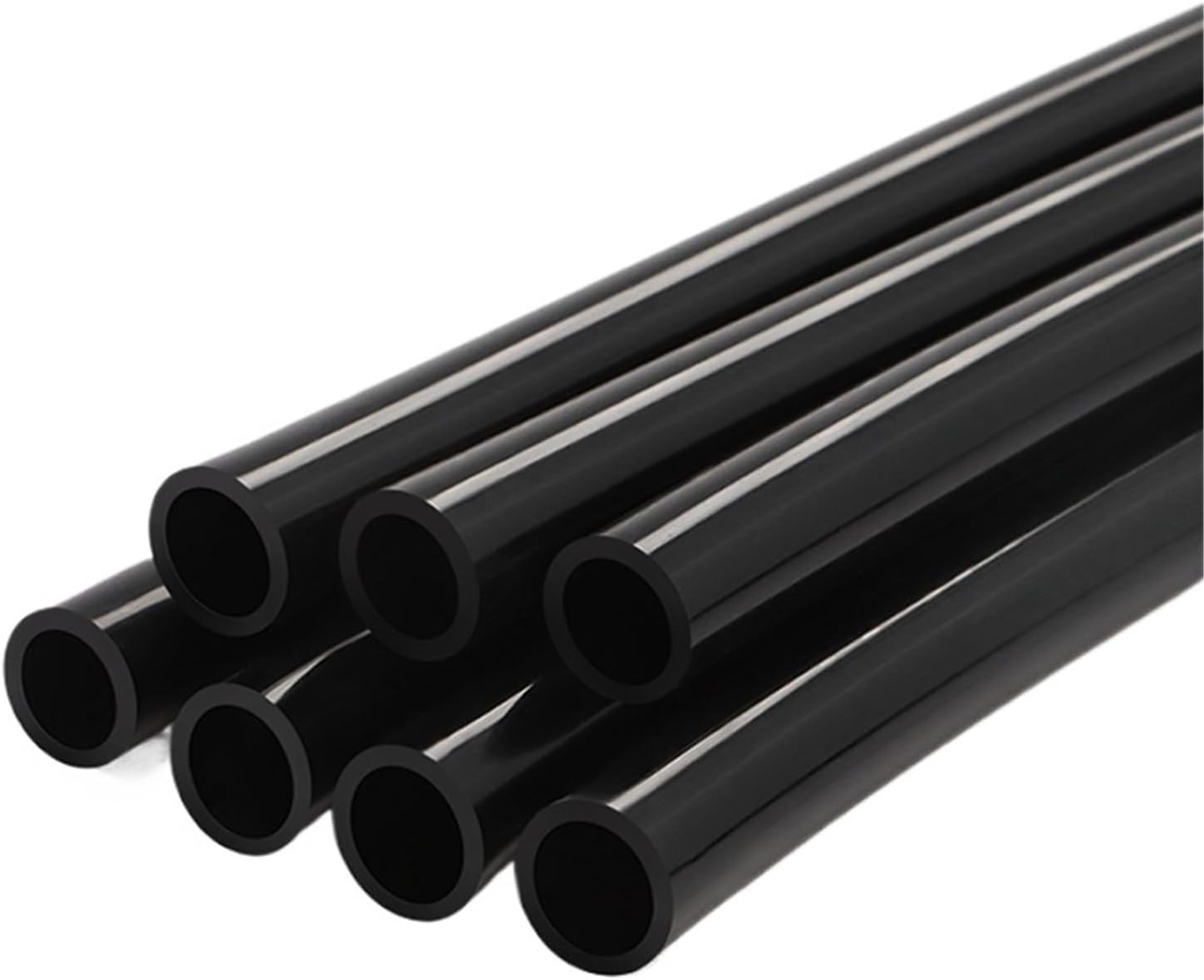 Lnanqing-Silicon Tube Black ID 0.5~32mm Food Grade Silicone Tube Tasteless High Temperature Resistant Flexible Pipe Garden Hose, Flexible and heat resistant(1m,ID 0.5mm x OD 1mm)