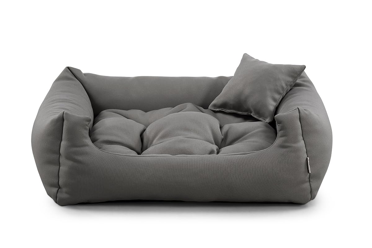 Gutekissen® Cuscino per Cani in Tessuto Resistente – Comfort Quotidiano – Materiali Durevoli e di Alta Qualità NEO (XL - 100x75, AshGrigio)