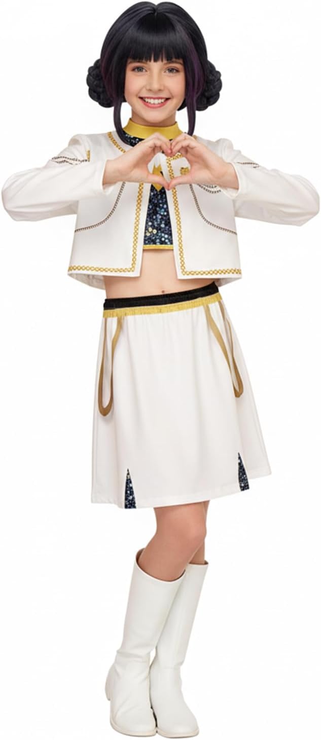 Déguisement Enfant Wicked Elphaba Robe Noir Costume Pour Halloween Car 3 Grande