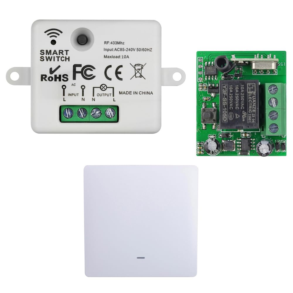 Wireless Light Switch Panel with...