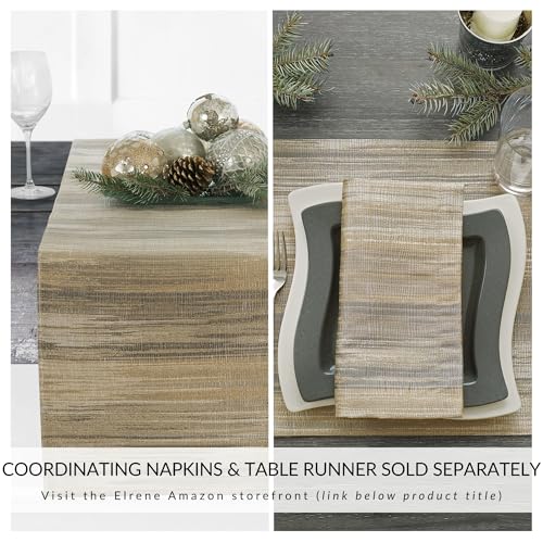 Elrene Home Fashions Villeroy & Boch Radcliffe Jacquard Woven Placemats, 14 Inches x 20 Inches, Set of 4 - image 4
