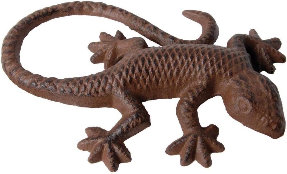 Esschert DesignTT03 15.1 x 10.4 x 2.8cm Cast Iron Lizard - Brown