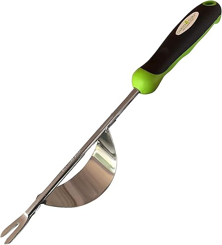 Garden Guru - Herramienta de desbrozadora de diente de león con mango ergonómico y fulcro  Extractor de malezas de acero inoxidable para plantar,