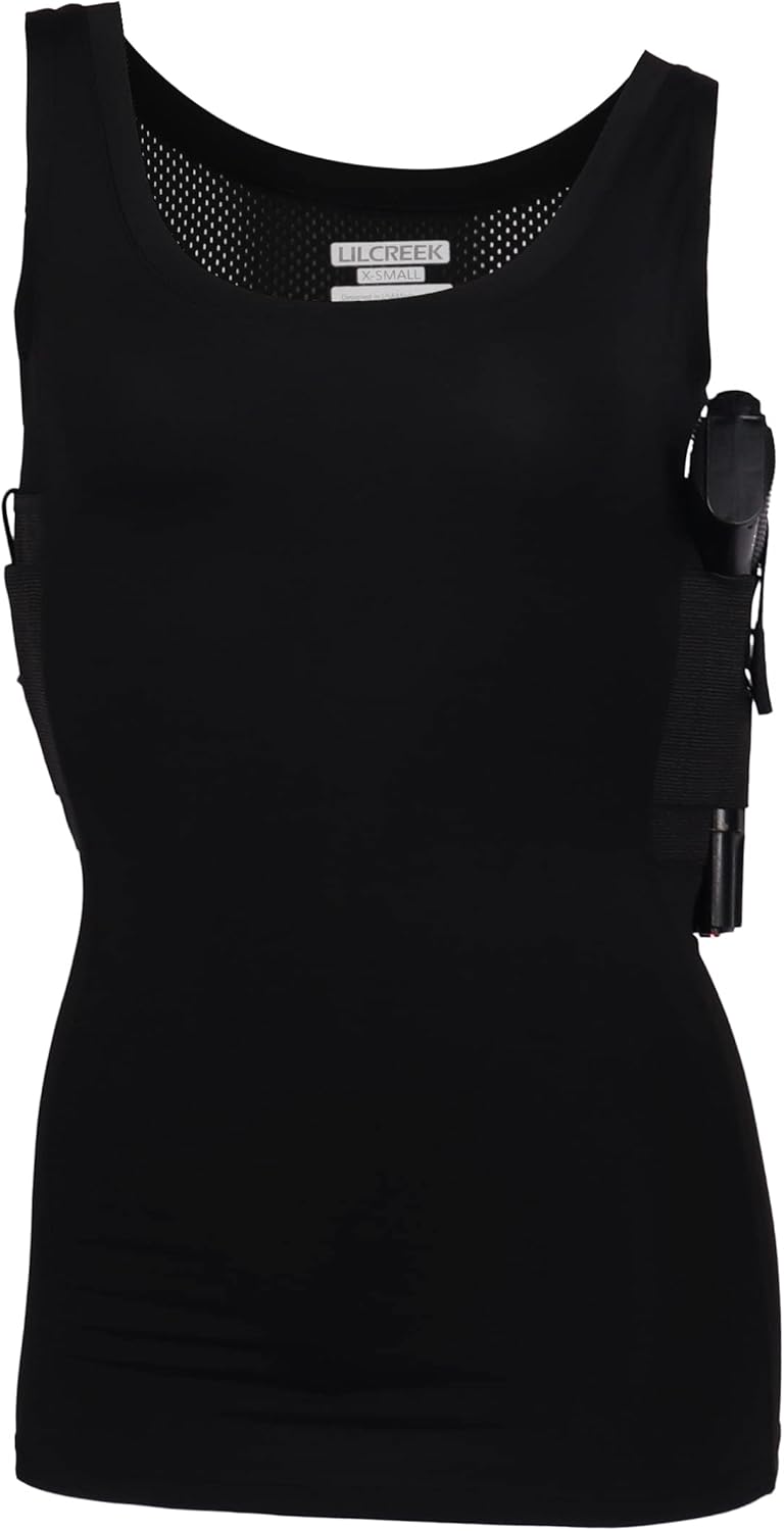 Lilcreek Women's Concealment Tank Top Undercover Concealed Gun Holster Shirt Concealed Carry Clothing CCW Tactical Holster - Image 2