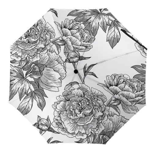 Parapluie compact requin tortue avec ouverture automatique ultra résistante