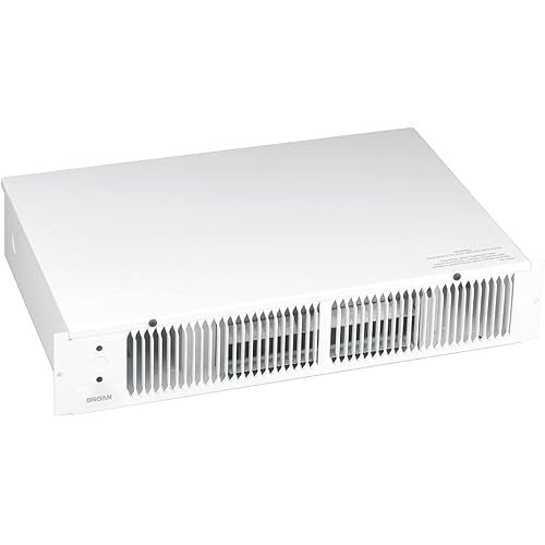 Broan-NuTone 114 Kickspace Fan-Forced Wall Heater Without Built-in Thermostat, White