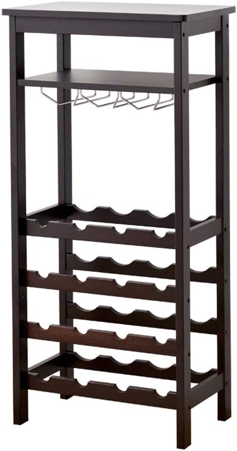 Wine Racks European Solid Wood Wine Rack Wine Racks Free Standing Floor Wine Display Rack Wine Cabinet Cup Holder Bottle Wine Rack Wine Rack Stand Wine Racks (Color : A Size : 67CM)