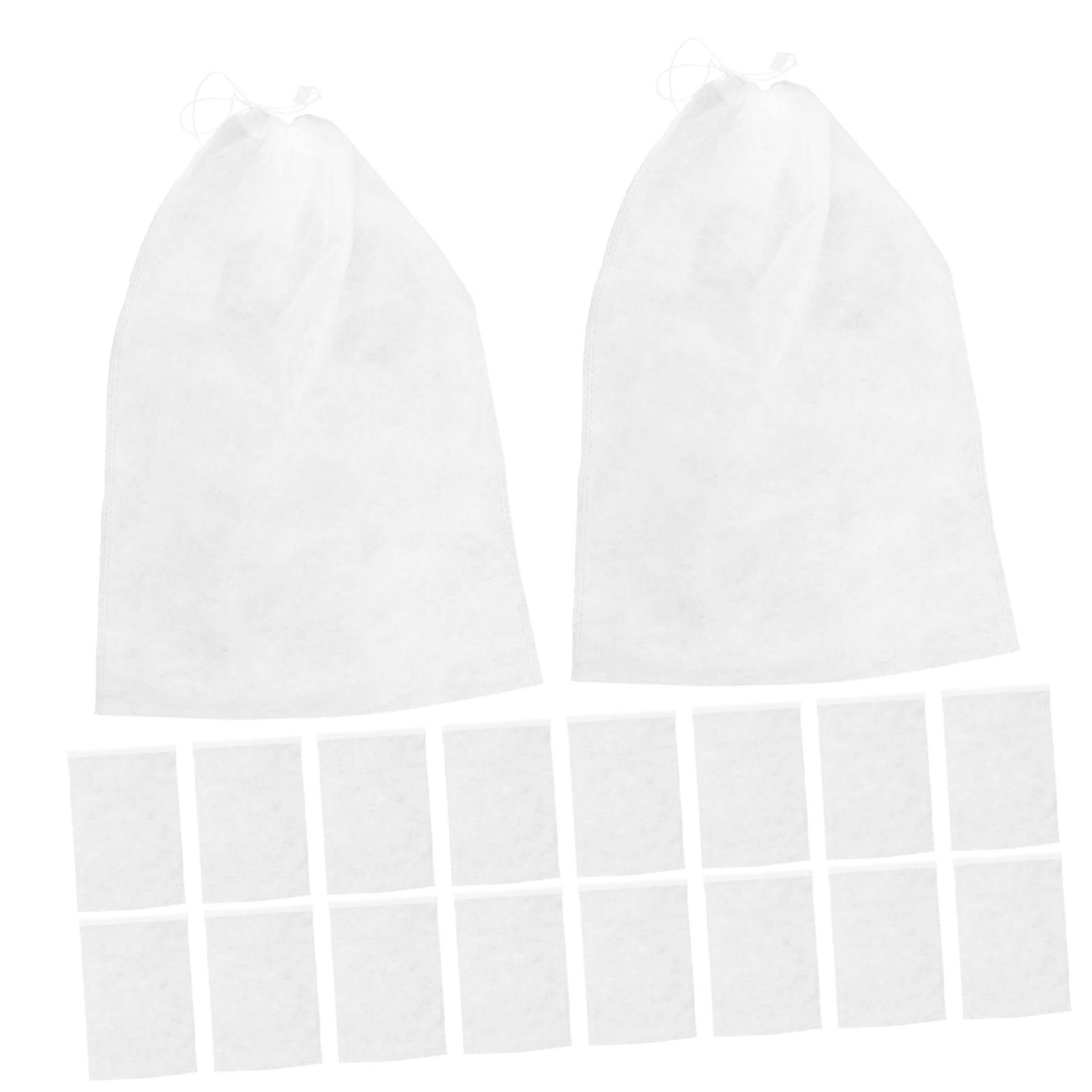 BESTYASH 50 Sacchetti Porta Scarpe da Viaggio Bianco Non Tessuto Organizer per Scarpe da Casa e Viaggio, Protezione Polvere, Confezione da 50 Pezzi
