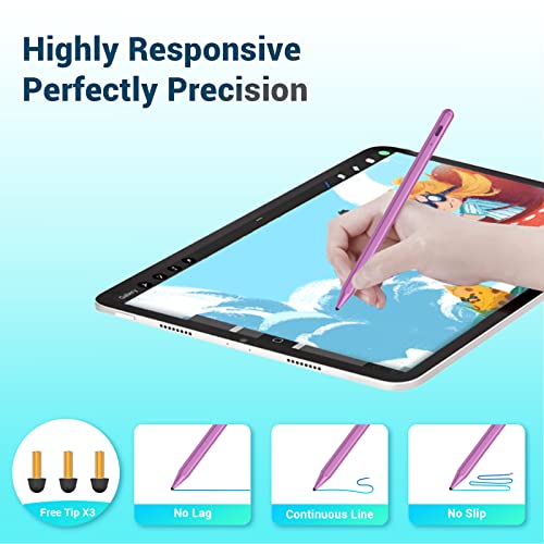 Stylus Pencil for Apple iPad Pen - Pencil for iPad 6th 7th 8th 9th 10th Generation Palm Rejection for Apple Pencil Compatible 2018-2022 iPad Mini 6th 5th iPad Air 5th 4th 3rd Gen iPad Pro 11-12.9 Inch - Thumbnail 5