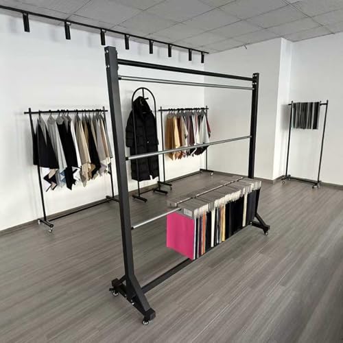 Estante para rollos de tela con barras ajustables: mueva sus textiles con total comodidad 3