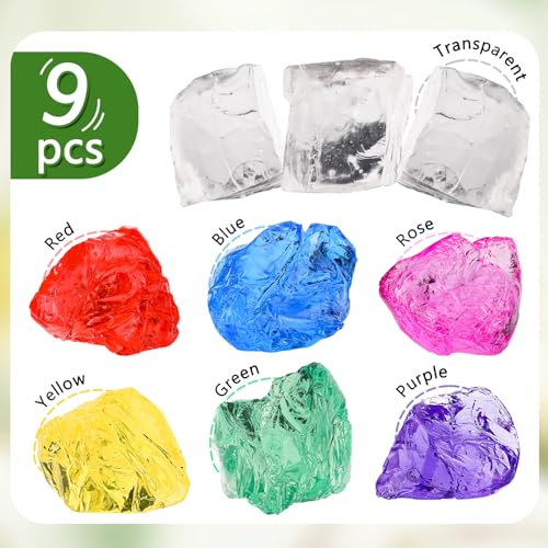 Blingfun Jelly Candle Making Kit,9pcs Gel Wax -7 Colors Candle Making kit，Includes Wax Wicks Wick Stickers，Wooden Wick Holders and More，DIY Starter Candle Making Kit 2.8LB/45oz by Blingfun - Image 2