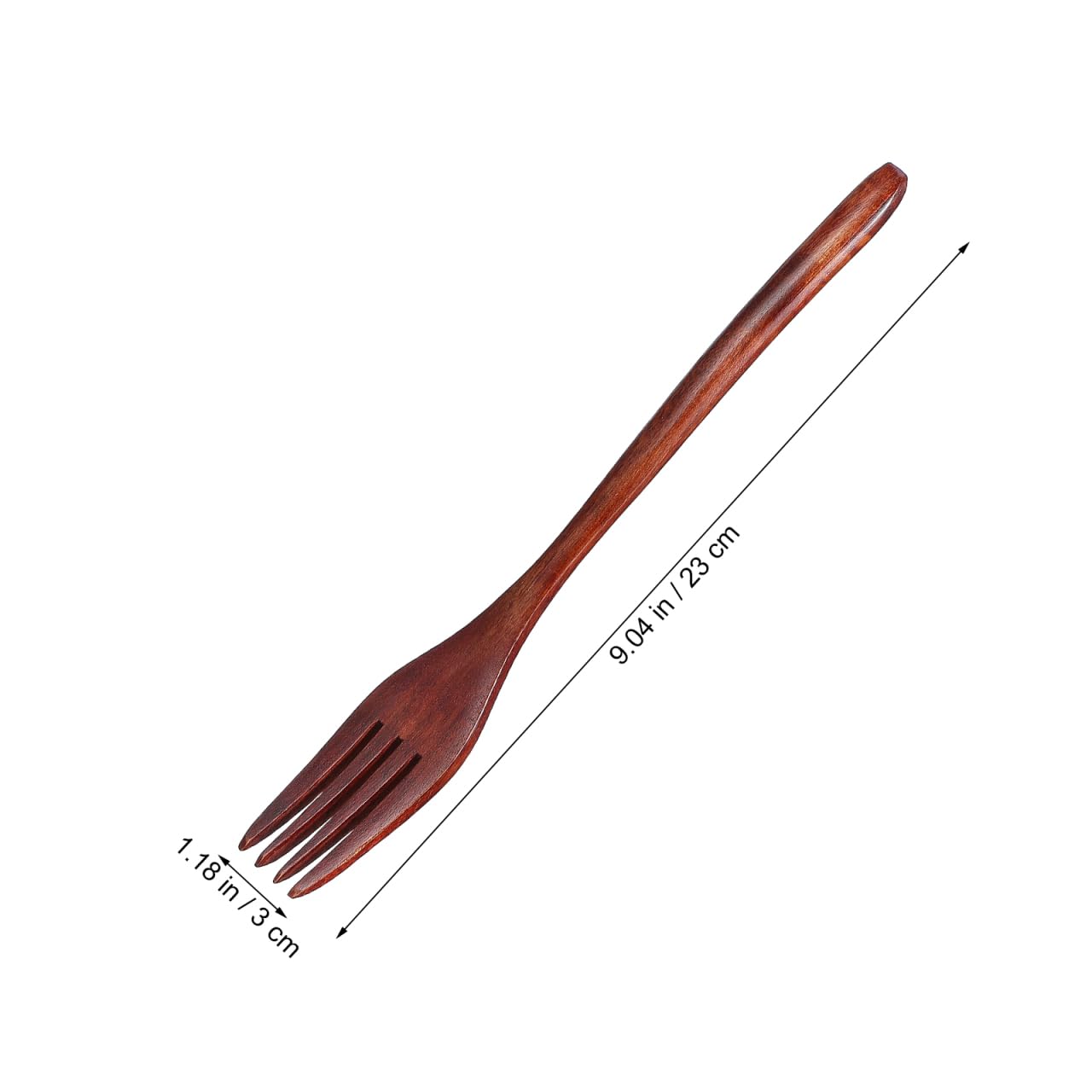 EXCEART Wooden Forks Set 2 pcs Long Handle Fork for Stirring Cooking Serving Salad Fruit and Daily Dining 9.05 inch Natural Wooden Forks with Ergonomic Handle for Kitchen Use — Amazon image 4